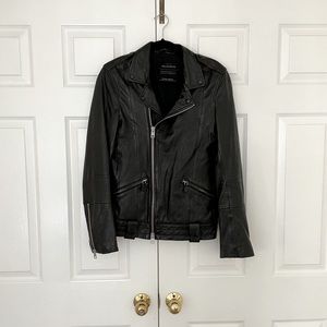 All Saints Leather Moto Jacket